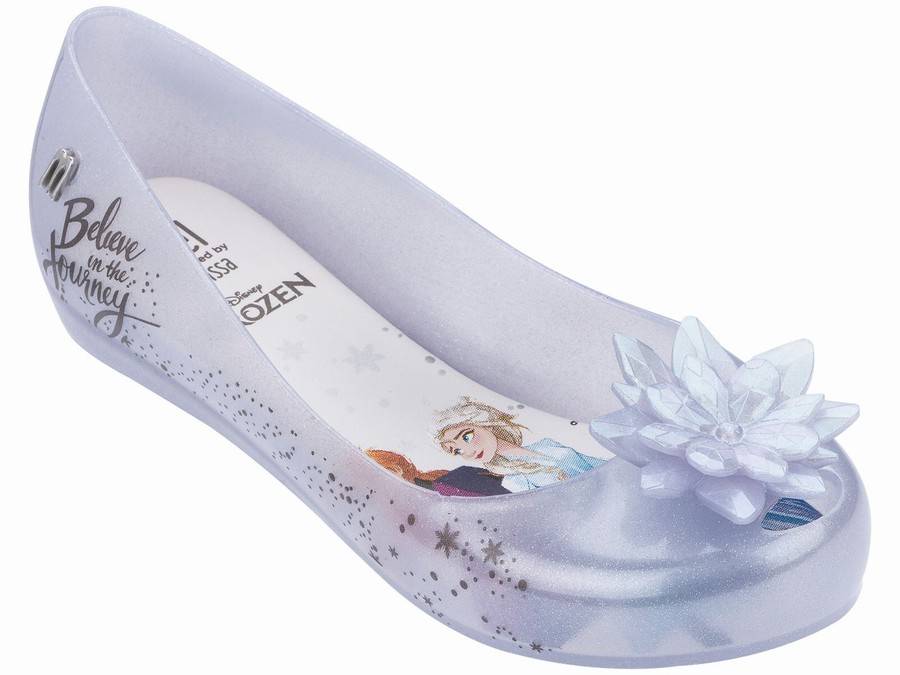 Bailarinas Melissa Disney Frozen Ultra Iridescent Ice Flower Niños - Azules Claro - Argentina YHF-37